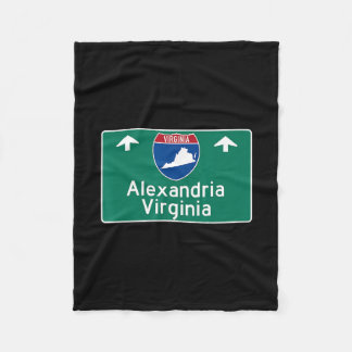 Alexandria Virginia Interstate Highway Vacation So Fleece Blanket