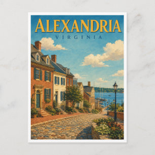 Alexandria Virginia Old Town GeoSaga Postcard