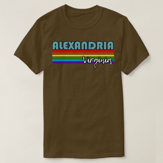 Alexandria Virginia Pride  Alexandria LGBT Gift LG T-Shirt (Design Front)