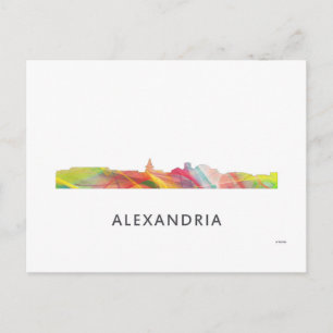ALEXANDRIA VIRGINIA SKYLINE BW1 - POSTCARD