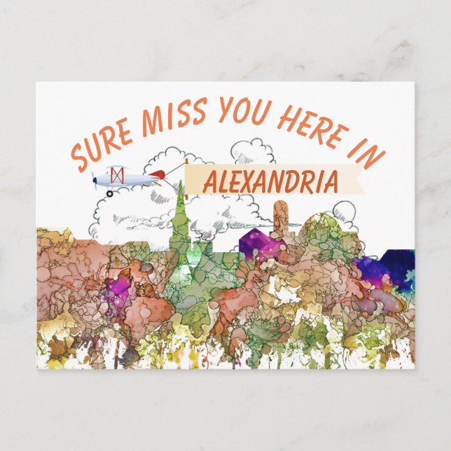 Alexandria,Virginia Skyline SG - Faded Glory Postcard (Front)