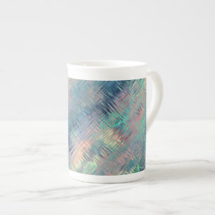 Alexandrite Blue Glassy Texture Bone China Mug