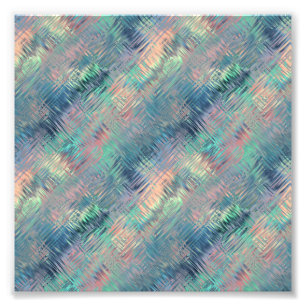 Alexandrite Blue Glassy Texture Photo Print