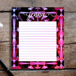 Alexandrite Gemstone Lined Personalised Notepad