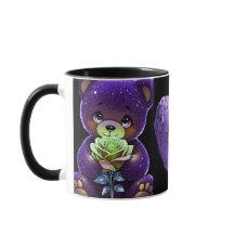 AlexDizaine Enchanted Purple Bears Coffee Mug 