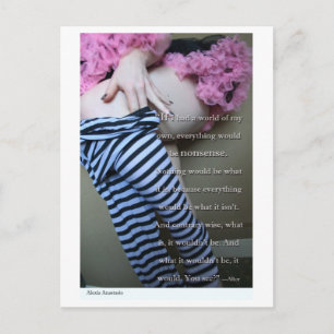 Alexia Anastasio "Nonsense" Postcard