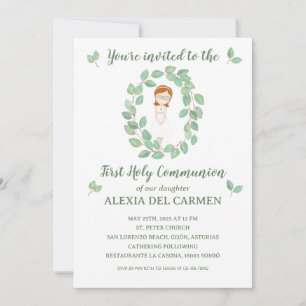Alexia model invitation First communion