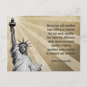 Alexis de Tocqueville Quote Postcard