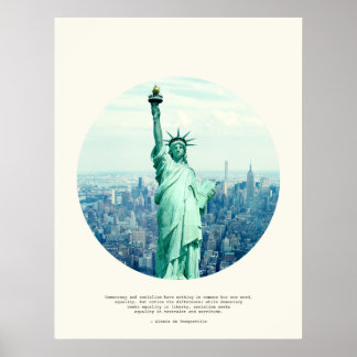 Alexis de Tocqueville Quote Poster