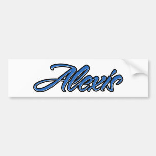 Alexis Name blue sticker sticker auto sticker
