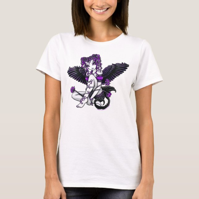 "Alexis" Purple Angel T-Shirt (Front)