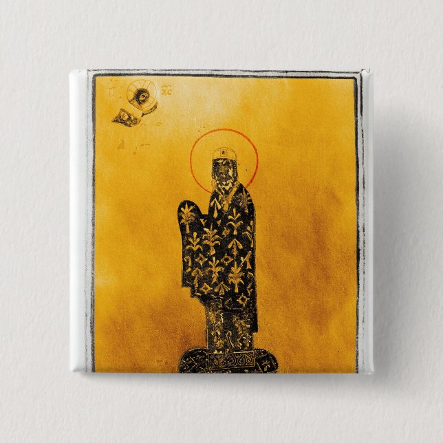 Alexius I Comnenus , Byzantine emperor 2 15 Cm Square Badge (Front)