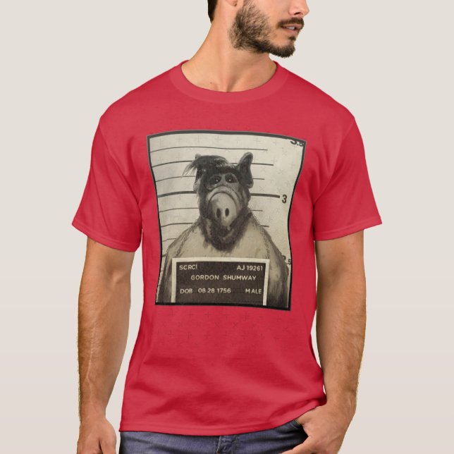 Alf Mugshot funny T-Shirt (Front)