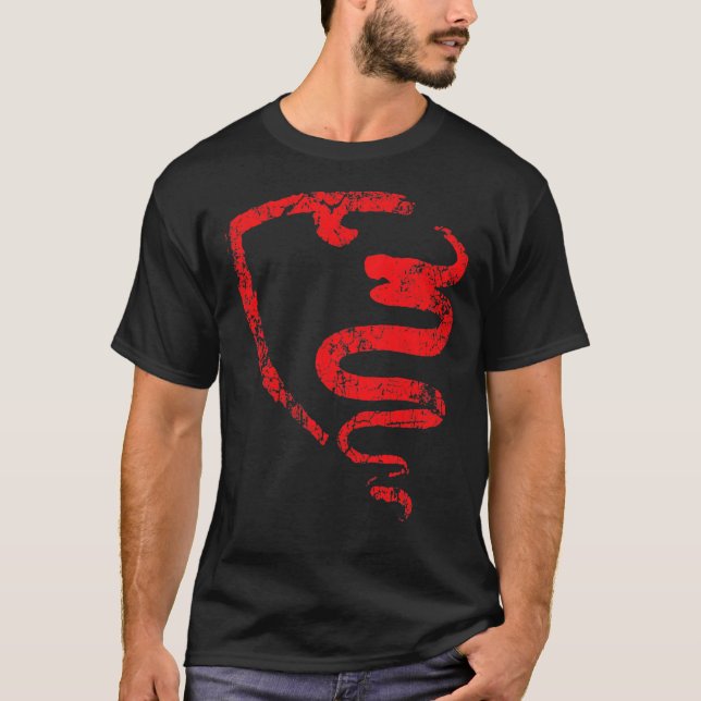 Alfa Car Drivers Stylish Grunge Logo Classic T-Shi T-Shirt (Front)