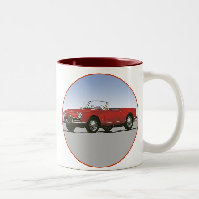 Alfa Romeo 1600 Giulla Spider Two-Tone Coffee Mug (Right)