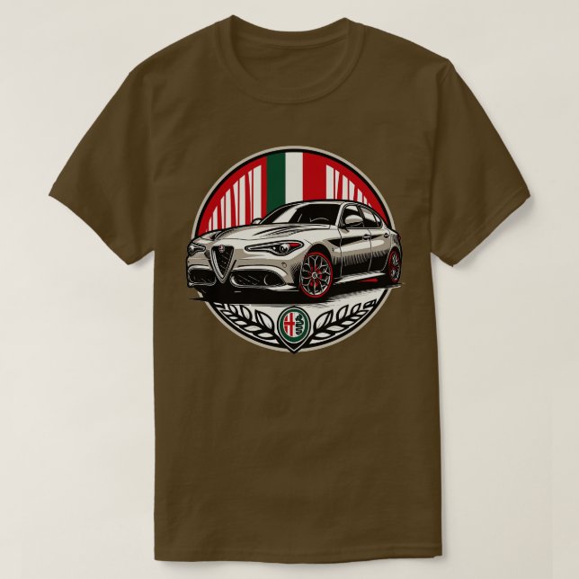 Alfa Romeo Giulia 11 T-Shirt (Design Front)