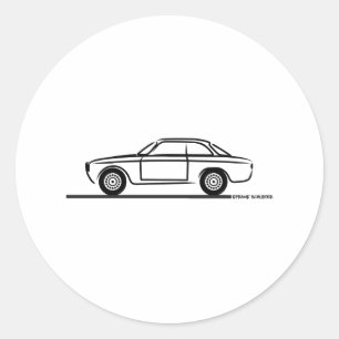 Alfa Romeo GTA GTV T-Shirt Classic Round Sticker