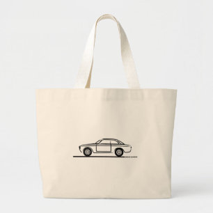 Alfa Romeo GTA GTV T-Shirt Large Tote Bag