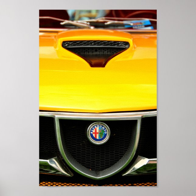 Alfa Romeo Montreal Classic Sports Car Poster (Front)