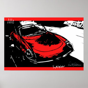 Alfa Spider Poster