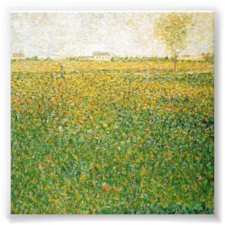 Alfalfa Fields Saint Denis by Georges Seurat Photo Print
