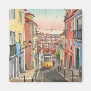 Alfama - Lisbon - Portugal Magnet