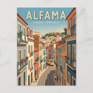 Alfama Lisbon Portugal Postcard