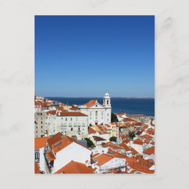 Alfama, Lisbon, Portugal Postcard (Front)