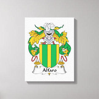 Alfaro Family Crest Canvas Print