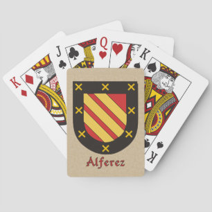 Alferez Heraldic Shield Playing Cards