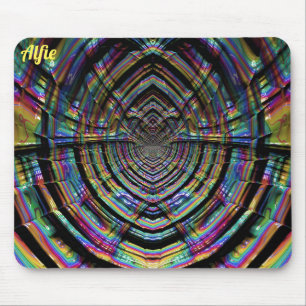 ALFIE ~ Multitude of Shades Fractal Pattern  Mouse Pad