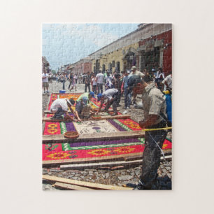 Alfombra for Semana Santa in Antigua - Easter Week Jigsaw Puzzle