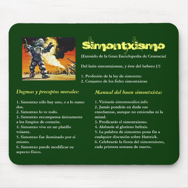 Alfombrilla SIMONTXISMO Mouse Pad (Front)