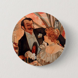 Alfons Mucha 6 Cm Round Badge