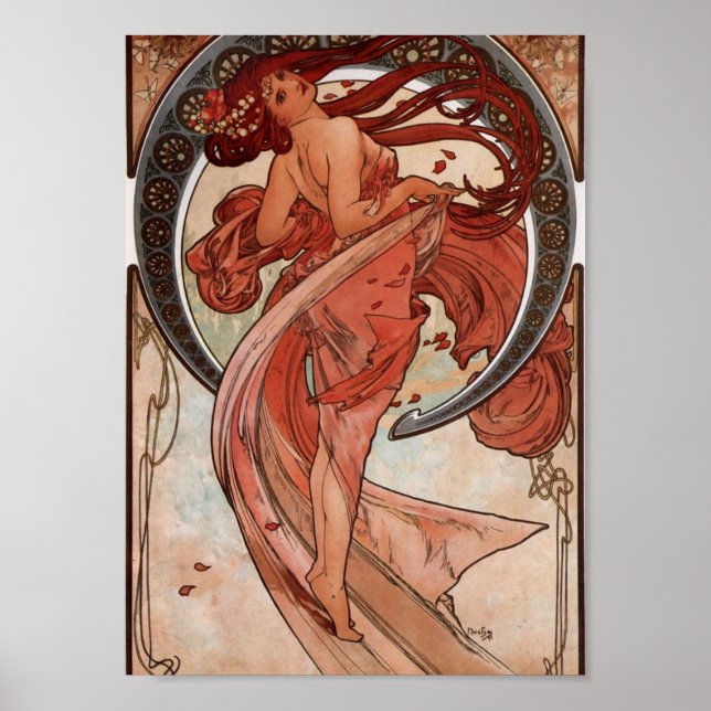 Alfons Mucha Dance Poster (Front)