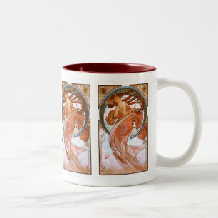 Alfons Mucha: Dance Two-Tone Coffee Mug