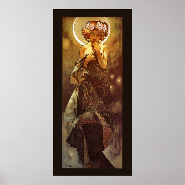 Alfons Mucha: Luna Poster (Front)