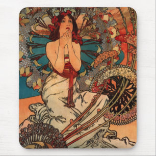 Alfons Mucha Monaco Monte Carlo Mouse Pad