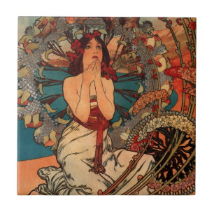 Alfons Mucha Monaco Monte Carlo Tile