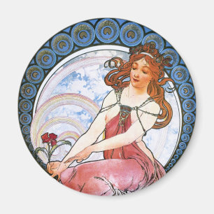 Alfons Mucha: Muse of Painting Magnet