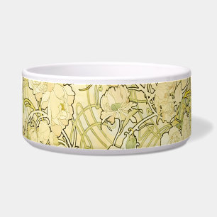 Alfonse Mucha Art Nouveau Peonies Botanical Art