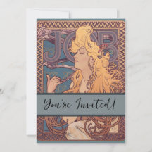 Alfonse Mucha Job Art Nouveau woman