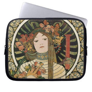 Alfonse Mucha Trappistine Nouveau Laptop Sleeve