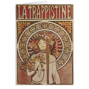 Alfonse Mucha Trappistine Nouveau Vintage Poster