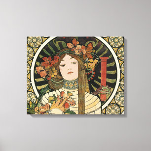 Alfonse Mucha Trappistine Nouveau Vintage Poster Canvas Print