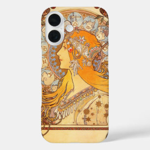 Alfonse Mucha Zodiac Art Nouveau Woman iPhone 16 Case