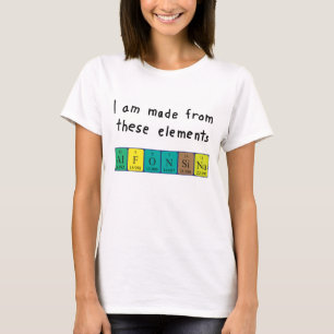 Alfonsina periodic table name shirt