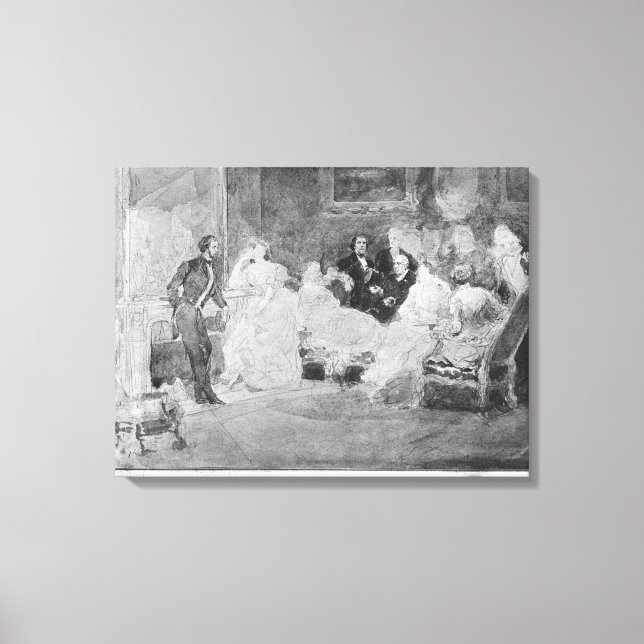 Alfred de Musset  Eugene Delacroix Canvas Print (Front)