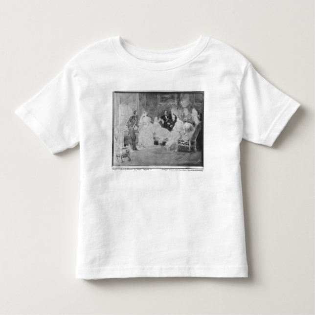 Alfred de Musset  Eugene Delacroix Toddler T-Shirt (Front)