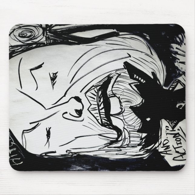 Alfred Hitchcock Mousepad by J. Gatsby Original  (Front)